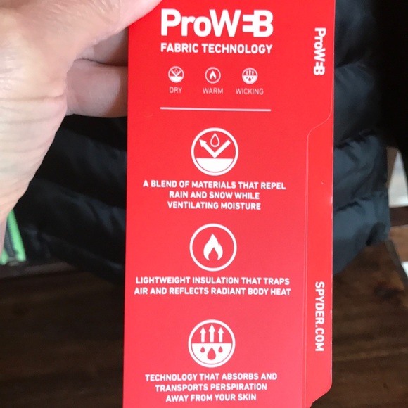 Spyder Girls Large 14/16 Jacket NWT Black ProW-B - Picture 4 of 8